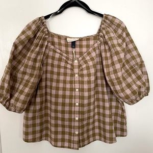 Universal Thread Plaid Blouse